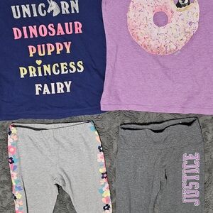 4 pieces LOT Justice Carter's Size 8